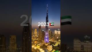 Burj Khalifa Then Vs Now #shorts #dubai #burjkhalifa #viral