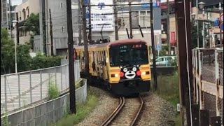 【熊本電鉄01形】上熊本駅到着《元,東京メトロ銀座線01系》