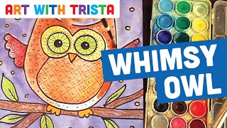 How to Draw a Whimsy Owl Drawing Tutorial - Art With Trista