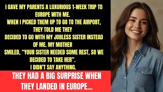 Gave my parents a luxurious 1-week trip to Europe with me, but they took my jobless sister instead.