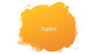20) Complete Course on Python | Tuples in Python