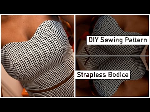Pattern Drafting Tutorial - Strapless Bodice • Elewa Pattern Drafting Tutorial - Strapless Bodice • Elewa