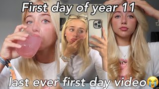 YEAR 11 MORNING ROUTINE \u0026 GRWM!! *MY LAST 'FIRST DAY BACK'*