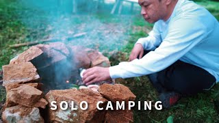 [Solo camp] Reclaim the forest. Bushcraft | Sod Roof House 01