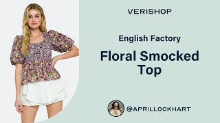 English Factory Floral Smocked Top Review