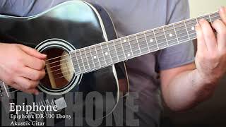 Epiphone DR 100 Ebony Acoustic Guitar