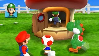Mario Party 9 Garden Battle - Luigi vs Yoshi vs Mario vs Toad| Cartoons Mee