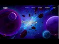 Parallax Scrolling Website Using html & css & js || How to Create responsive website using html ||
