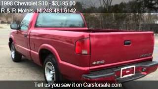 1998 Chevrolet S10 LS Reg. Cab Long Bed 2WD - for sale in Wa