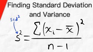 How to Find Standard Deviation and Variance (Sample and Population) | Statistics