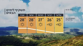 התחזית 27.09.21: ירידה נוספת בטמפרטורות