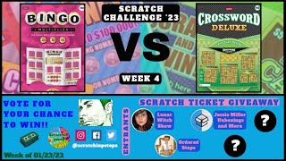 Scratchin' Pete | Scratch Challenge: Bingo Multiplier VS Crossword Deluxe | Week 4 2023