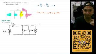 Problem 4.22 Fundamental of Electric Circuits (Alexander/Sadiku) 5th Ed - Source Transformation