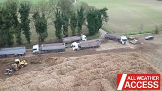 Loading track for sugar beet lorries