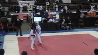 2010 USA-NKF Karate Nationals Brian Tuduri's Kumite1.wmv