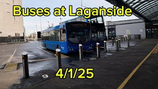 Buses at Laganside  4/1/25