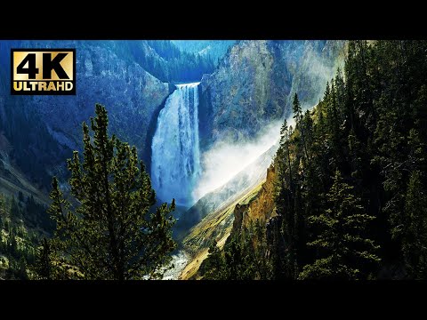 Roaring Waterfall For 10 Hours 4k Youtube