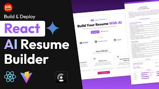 Build \u0026 Deploy AI Resume Builder App Using React, Vite, Tailwind css, Strapi, Clerk