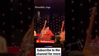 kaushiki  ji with  sadhguru ji  🤩| Festival 2021 | at  Isha Foundation | #shorts