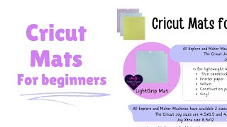 Cricut Mats for beginners