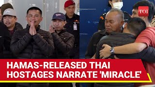 'True Wonder': Hamas-Freed Thai Hostages Talk About 'Miracle' With Tears In Eyes | Watch