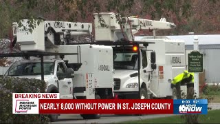 Thousands left in the dark after widespread power outage in St. Joseph County