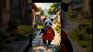 Cute panda save the crow #cute #panda #shorts #entertainment