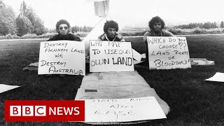 Australia Day: How a sun umbrella started 50 years of Aboriginal protest - BBC News