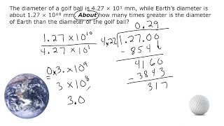 Scientific Notation Word Problems