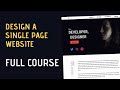 [Complete Course] Design A Single Page Website From Scratch (Host on Blogger, WordPress & Netlify)