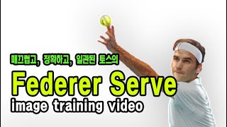 [테니스] 페더러 서브 이미지 트레이닝 | Federer serve image training