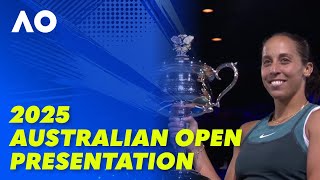 The 2025 Australian Open Women's Singles Presentaiton: 2025 Australian Open | Wide World of Sports