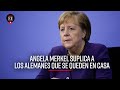 Angela Merkel, a punto de llorar, pide a los alemanes que se queden en casa para Navidad