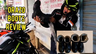 WATERPROOF TEST of ORAZO MOTORCYCLE RIDING BOOTS \u0026 Detailed Honest Review | PICUS \u0026 IBIS - VELCRO