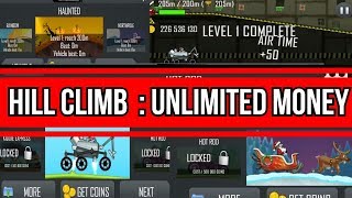 Hill climb racing mod apk unlimited fuel and money and gems..GAMEPLAY TUTUORIAL