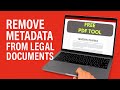 Free Tool to Remove Metadata in Legal PDF Documents - Tutorial Using LibreOffice Draw