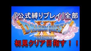 ♯2ドラゴンクエスト11　公式縛りプレイ全部初見でクリア目指す！　ネタバレあり