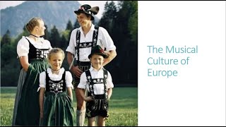 World Music 1192 Week 13 Music Culture in Europe and Latin America