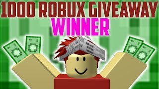 robux giveaway winners who won 1000 robux for 5 winners