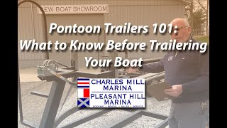 Pontoon Trailers 101: What to Know Before Trailering Your Pontoon Boat