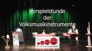 Vorspielstunde der Volksmusikinstrumente