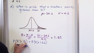 Lesson 15 - Finding Probability Using a Normal Distribution, Part 4