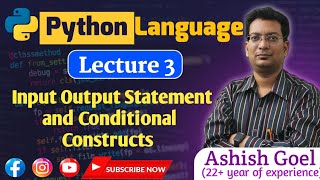 Lec.3|| Input Output Statement || Python Language || #bca #pythonlearning #python #coding #basic