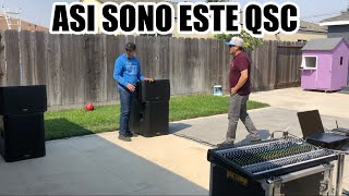 Manejo 4 hrs pa traerme su sonido y asi sonó! QSC AUDIO