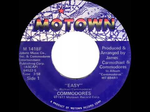 1977 HITS ARCHIVE: Easy - Commodores (stereo 45--#1 R&B Hit) - YouTube