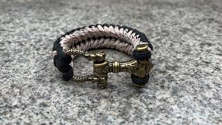 New weave dual colored paracord Thor's hammer with screw bolt design bracelet viking jewelry