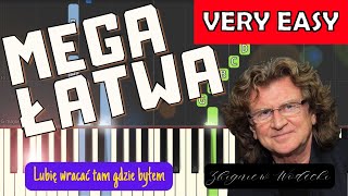 🎹 Lubię Wracać Tam, Gdzie Byłem (Z. Wodecki) - Piano Tutorial (MEGA ŁATWA wersja) 🎵 NUTY W OPISIE 🎼