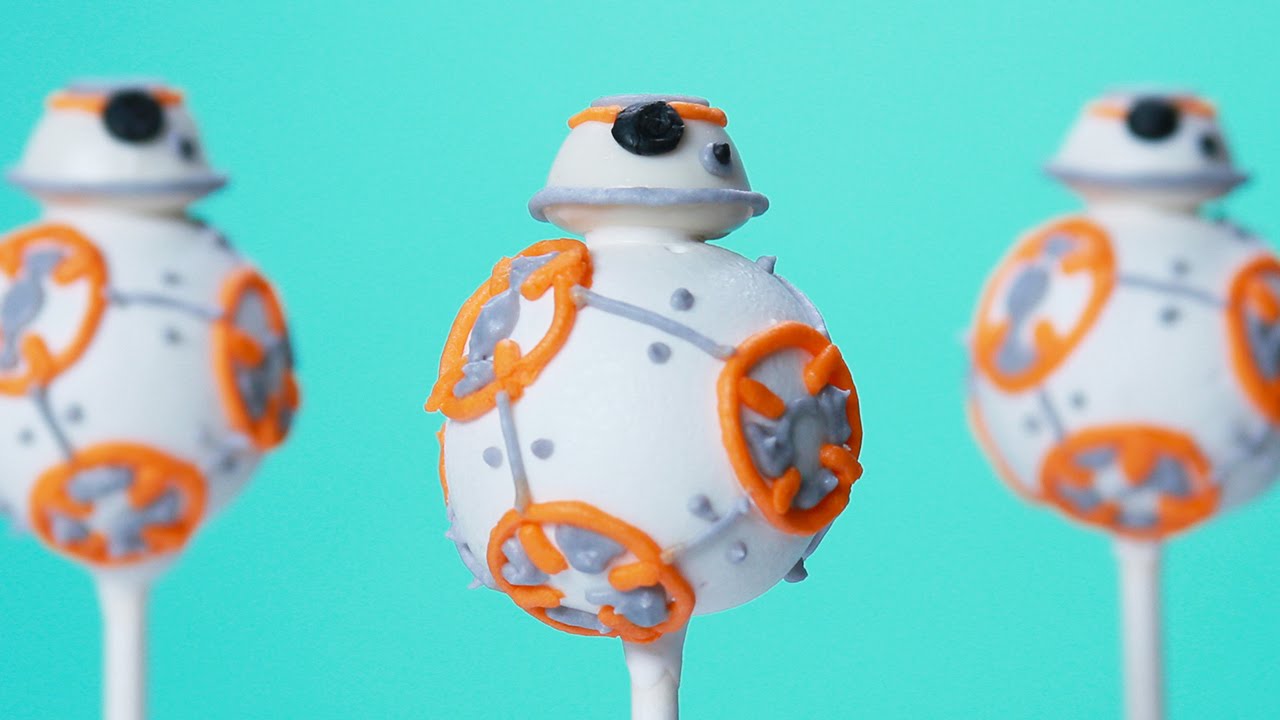 BB-8 CAKE POPS - NERDY NUMMIES - STAR WARS - YouTube