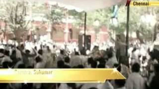 Lawyers wave black flags at Karunanidhi