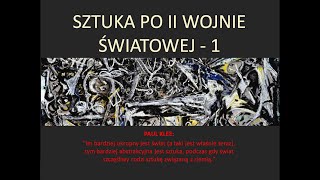 Sztuka 2 połowy XX wieku (1)